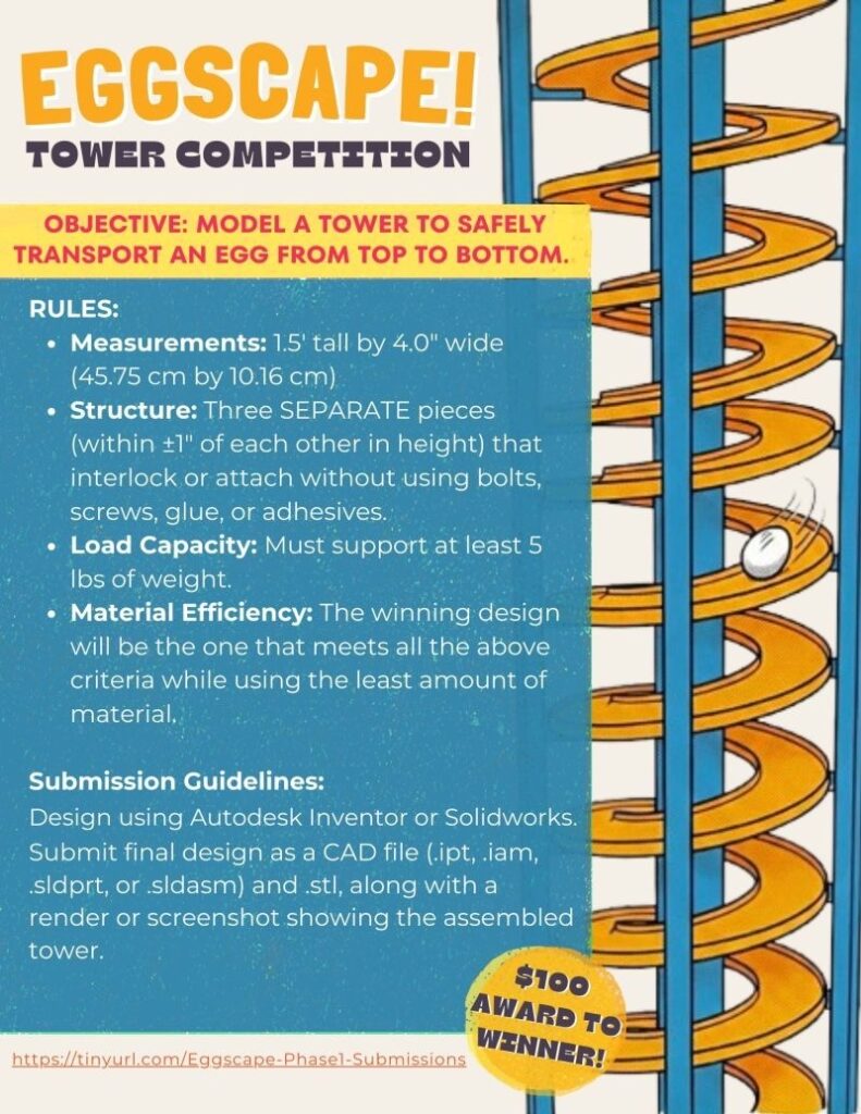 Competition: 3D Printed “Eggscape” Tower