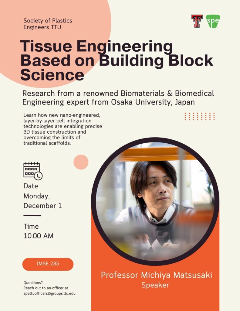 Seminar: Bioengineering Expert Michiya Matsusaki